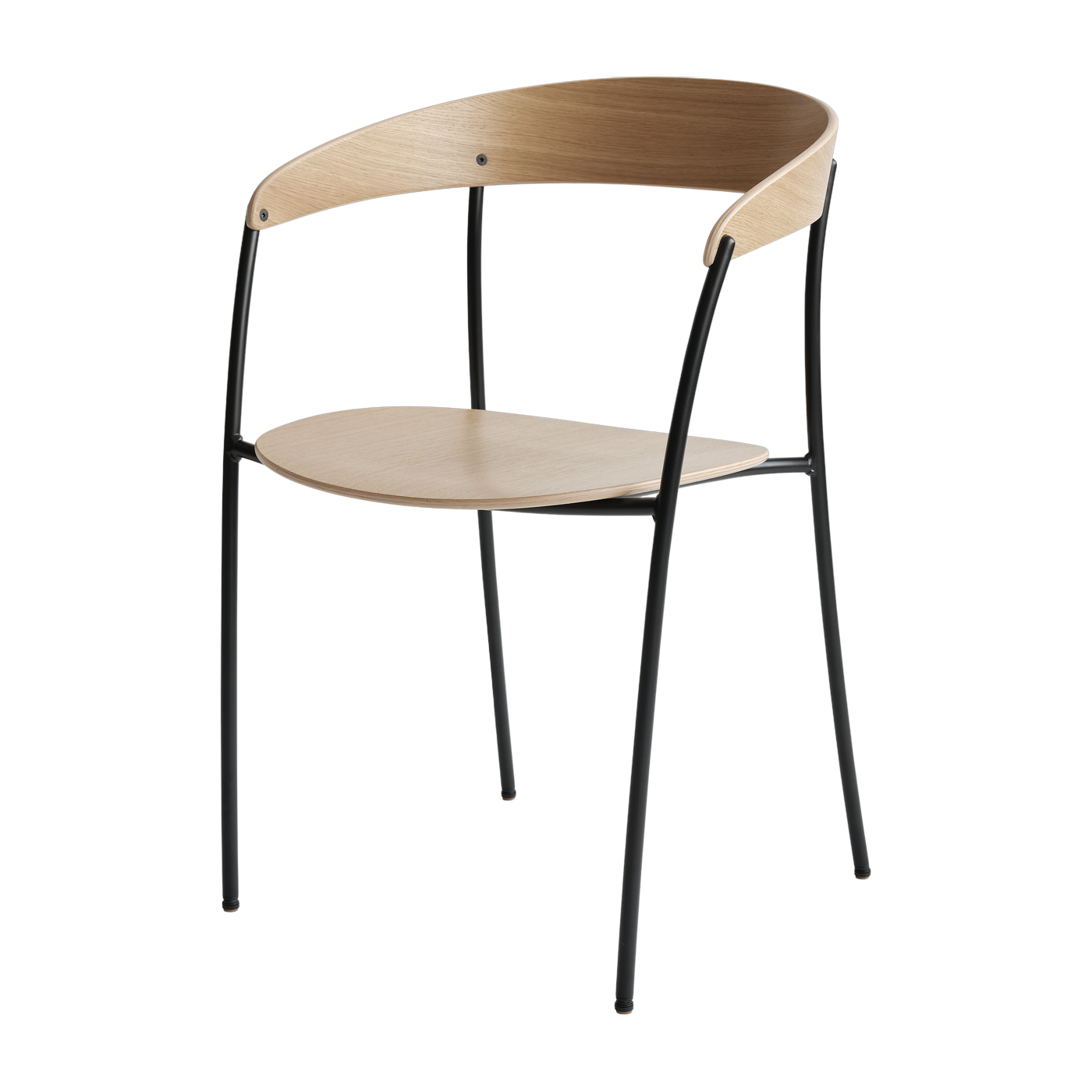 Chaise avec accoudoirs en chêne Missing - New Works