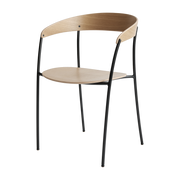 Missing oak chair with armrests - New Works