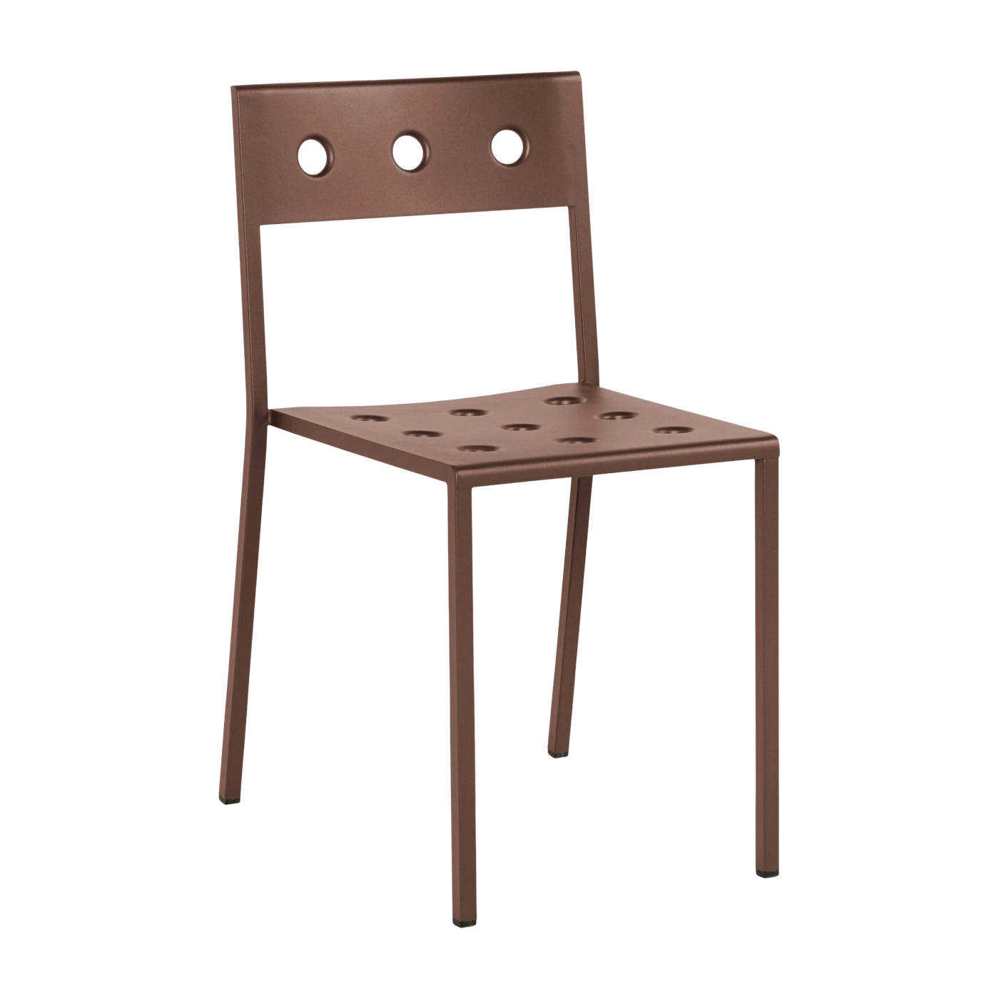 Red steel chair Balcony - HAY