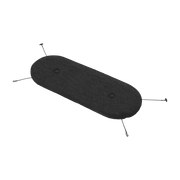 Storm grey seat cushion for bench Toni Bankski - Fatboy