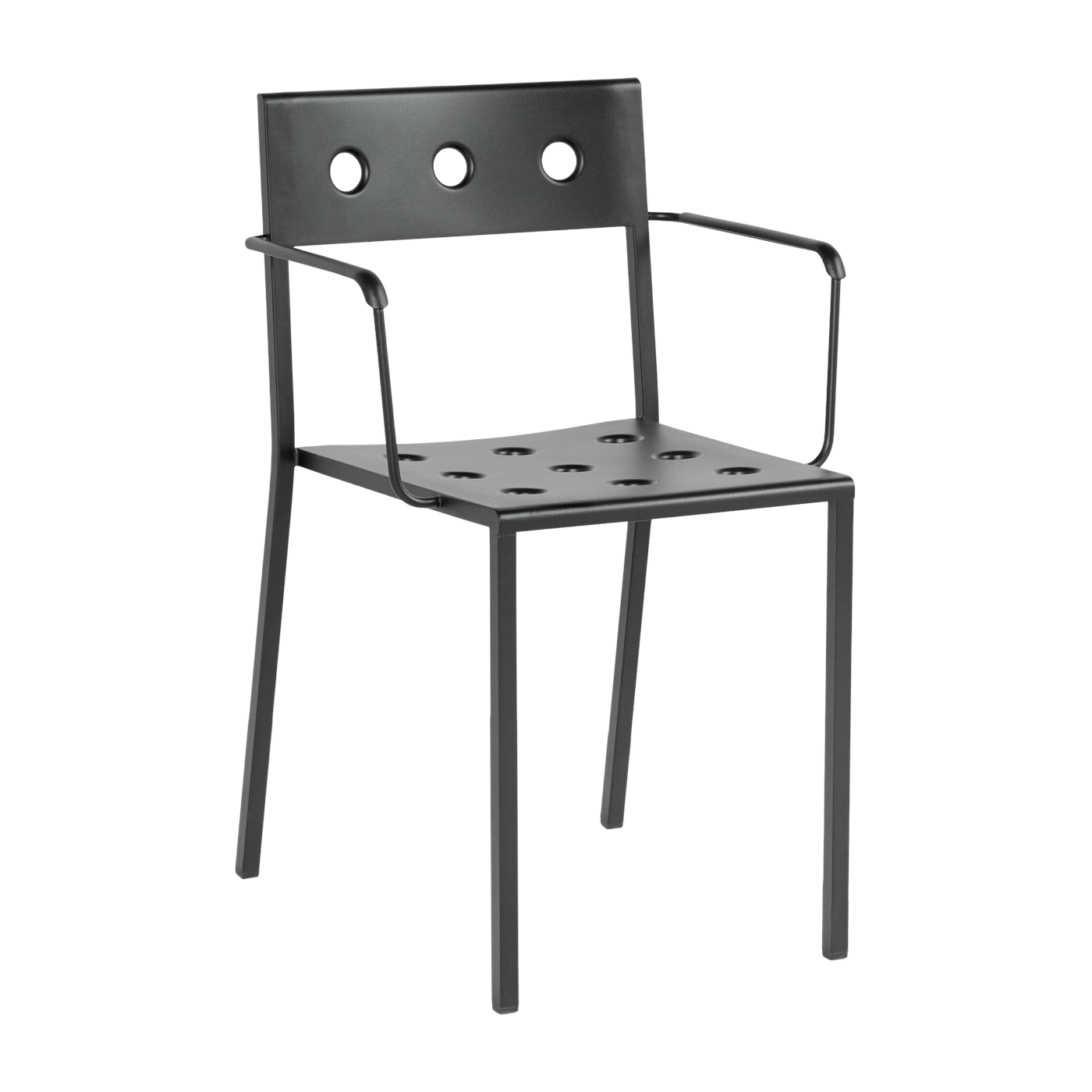 Garden chair with anthracite steel arms Balcony - HAY
