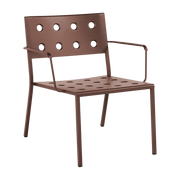 Garten-Lounge-Stuhl mit Armlehnen aus rotem Stahl Balcony -. HAY