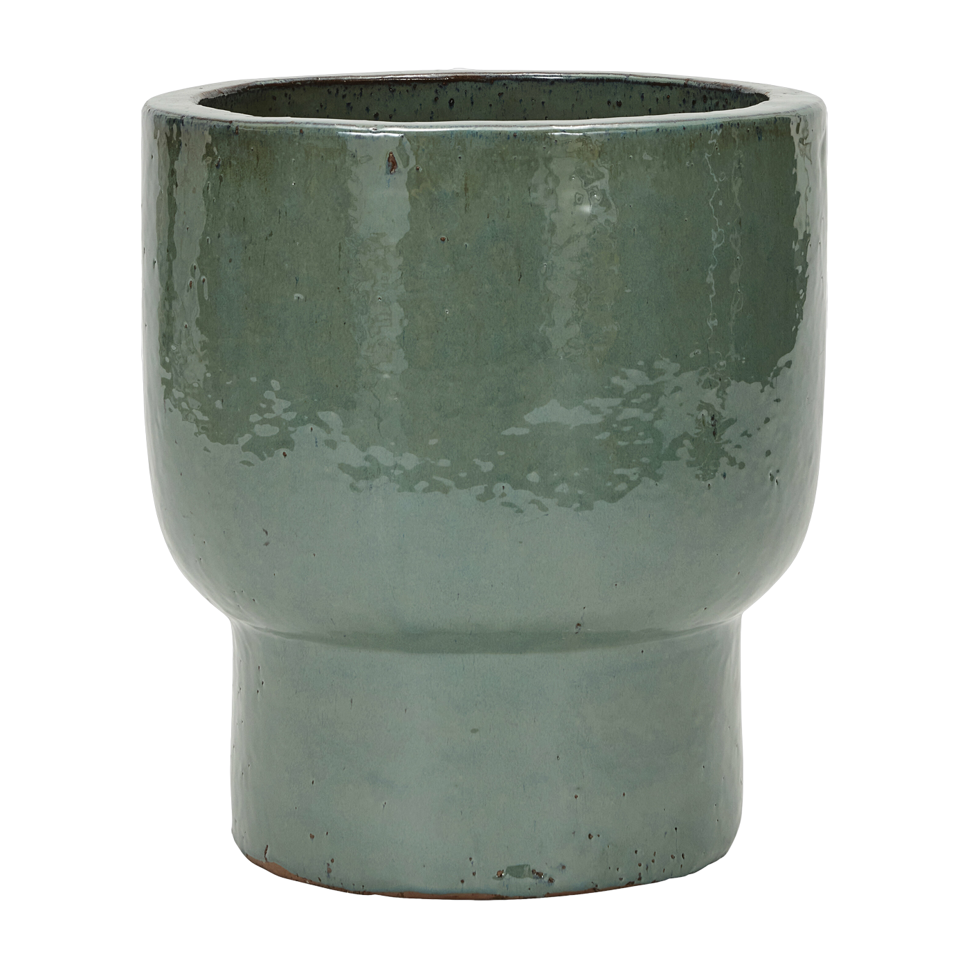 Green ceramic planter - House Doctor