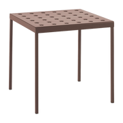 Red steel square table Balcony - HAY