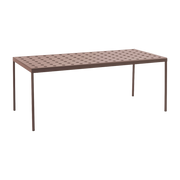 Rectangular red steel table 190 x 87 cm Balcony - HAY
