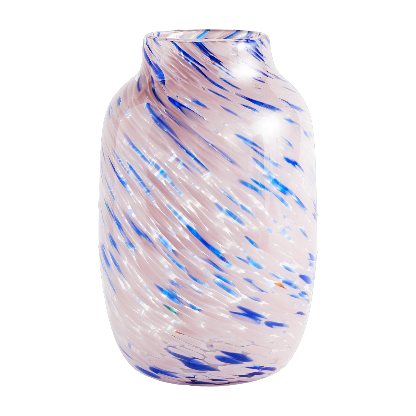 Vase rosa e blu Round L Splash - HAY