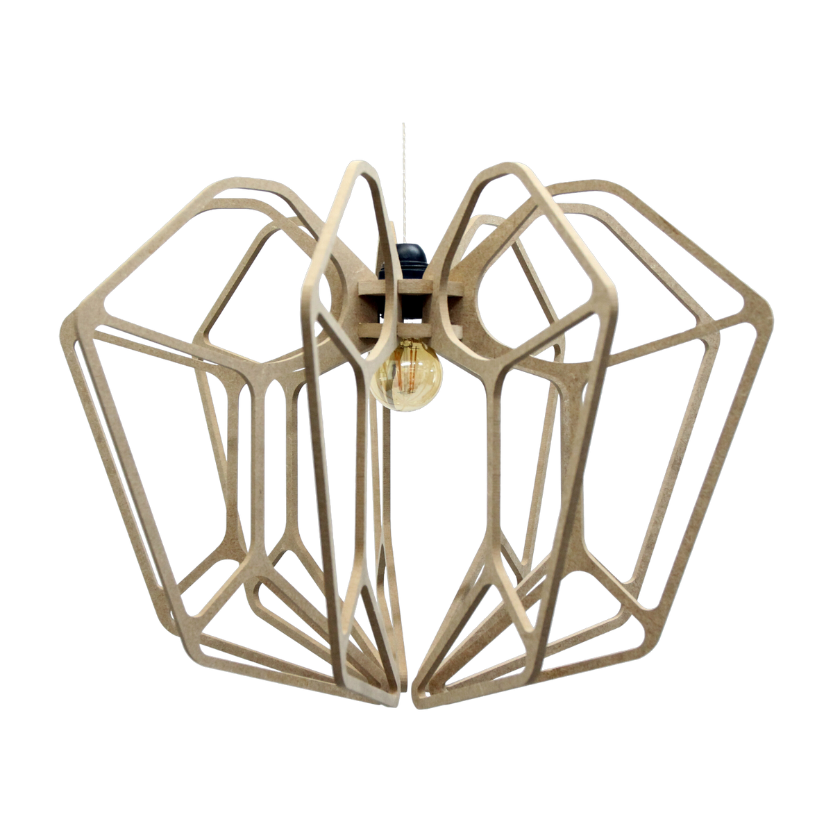 تعليقة تصميم خشبية 54 سم كابل كتان DIAMOND - RIF
