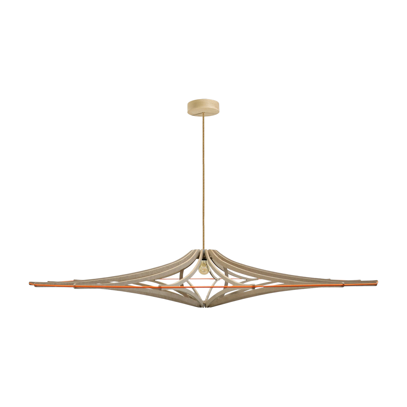 تعليقة تصميم برتقالية XL 160 سم كابل كتان SINGING BRUT - RIF