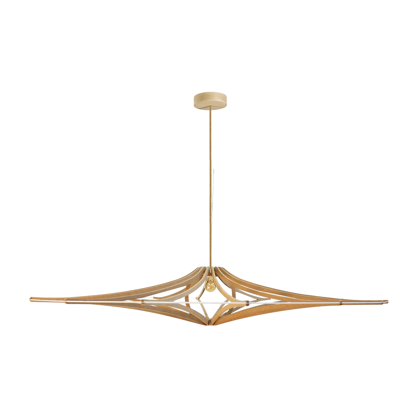 تعليقة تصميم بيضاء XL 160 سم كابل كتان SINGING BRUT - RIF