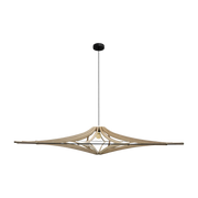 Suspension Design bois et noir XL 160cm câble coton SINGING BRUT - RIF