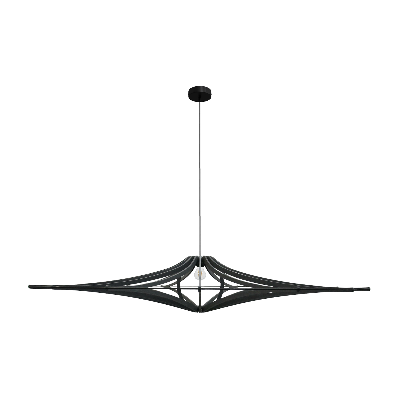 تعليق تصميم أسود XL 160 سم كابل قطن SINGING BLACK - RIF