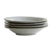 Rustikaler blau-grau gesprenkelter ceramic Suppenteller - House Doctor