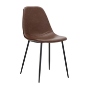 Found brown leather chair - House Doctor