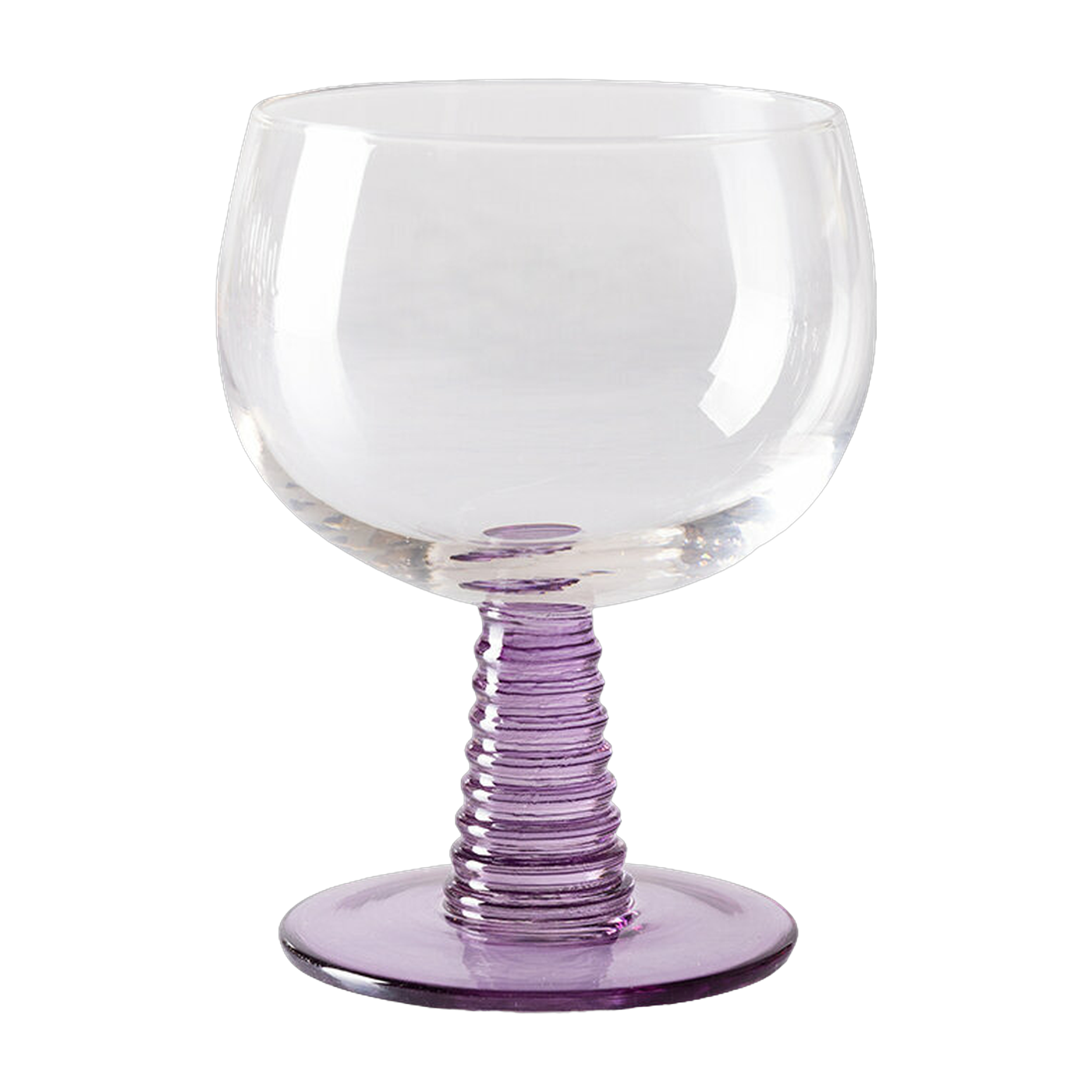 Verre à vin Swirl Low Purple - HKLIVING