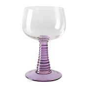 Swirl Wine Glass High Purple - HKliving
