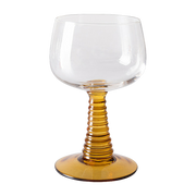 Verre à vin "tourbillon" High Ochre - HKLIVING
