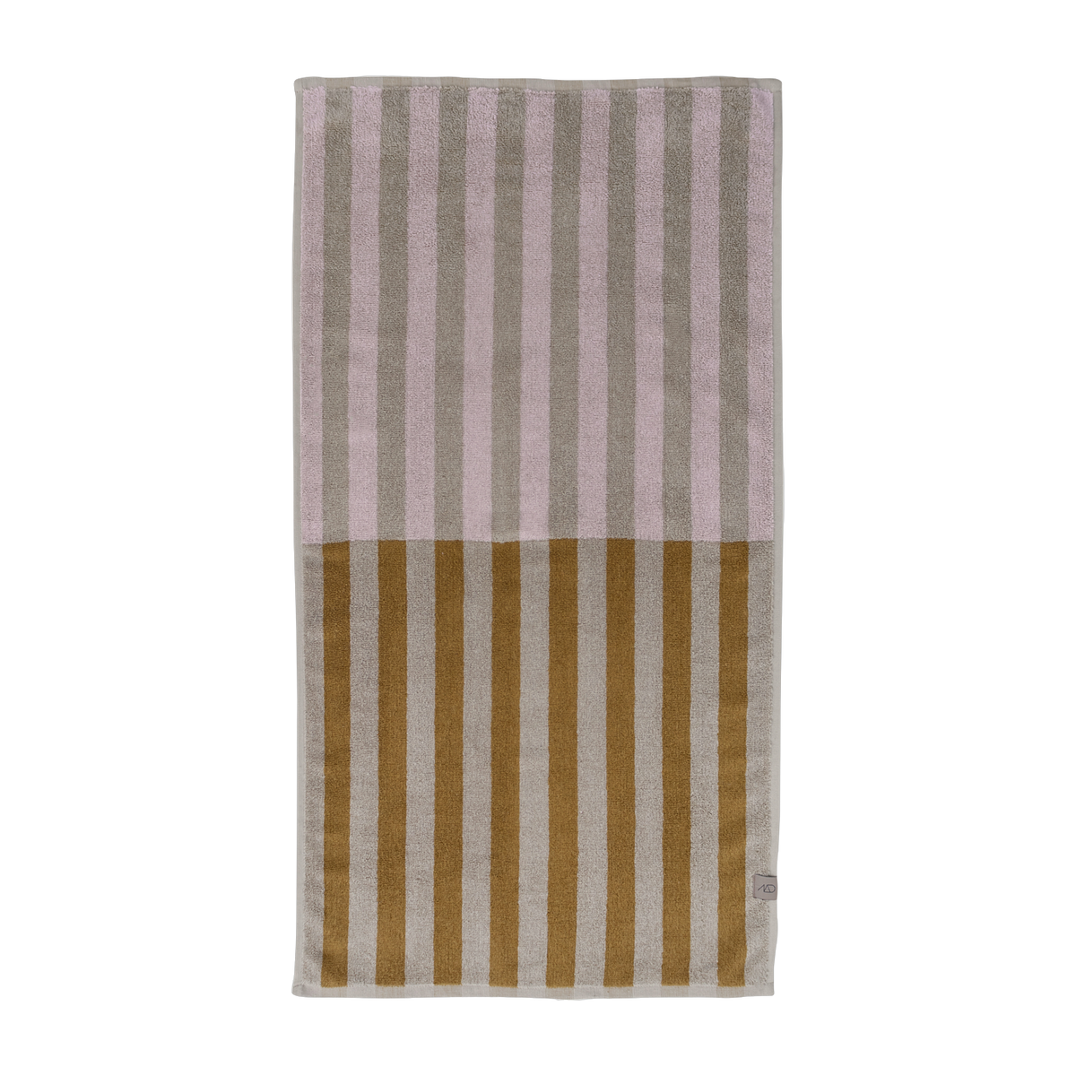 Pink striped towel 40 x 55 cm Discorder - Mette Ditmer
