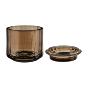 Vision Brown Glass Cotton Jar - Mette Ditmer