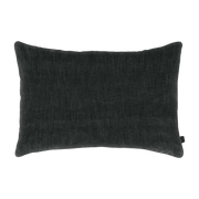 Coussin anthracite 60x40 cm Chenille - Mette Ditmer