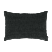 Coussin anthracite 70x50 cm Chenille - Mette Ditmer