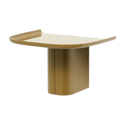 S Korpus brown aluminum wall shelf - HAY