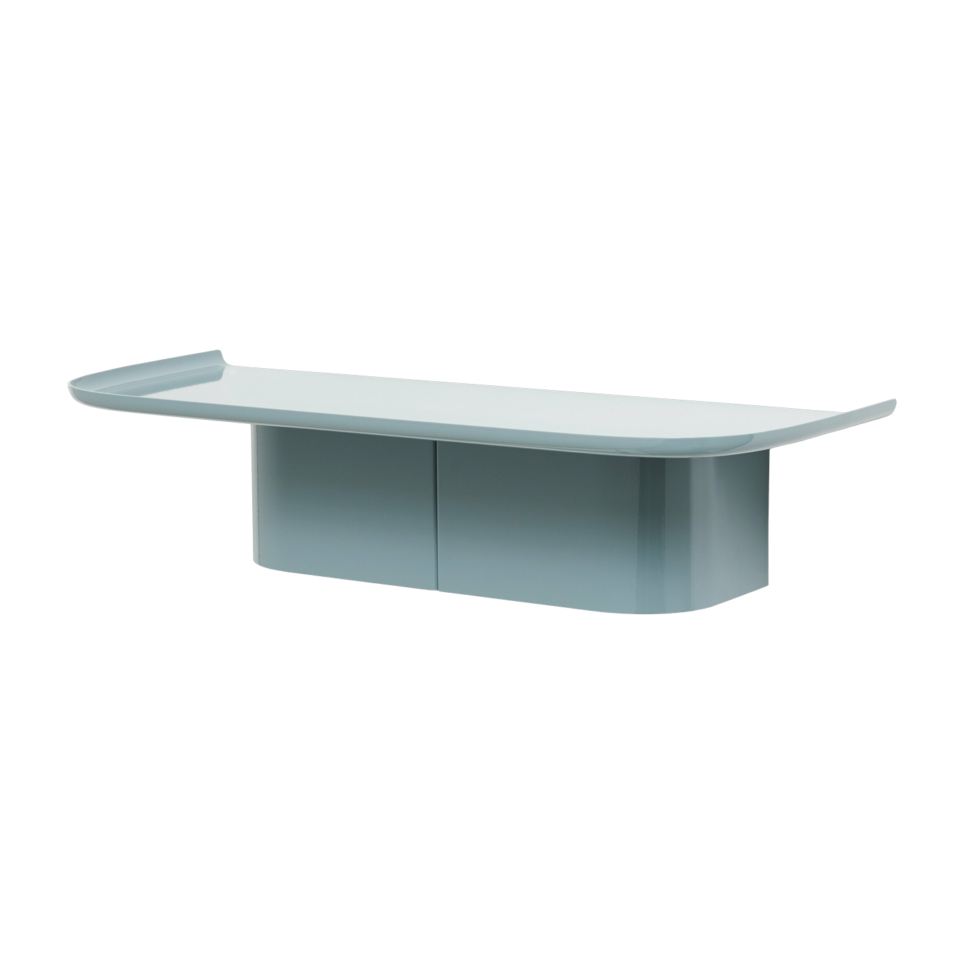 Ocean blue aluminum wall shelf M Korpus - HAY