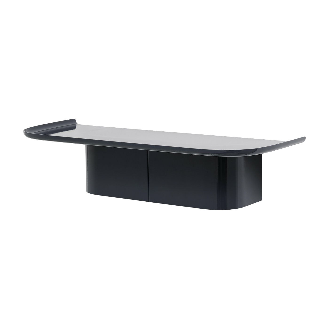 Midnight blue aluminum wall shelf M Korpus - HAY