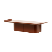 Brick red aluminum wall shelf M Korpus - HAY