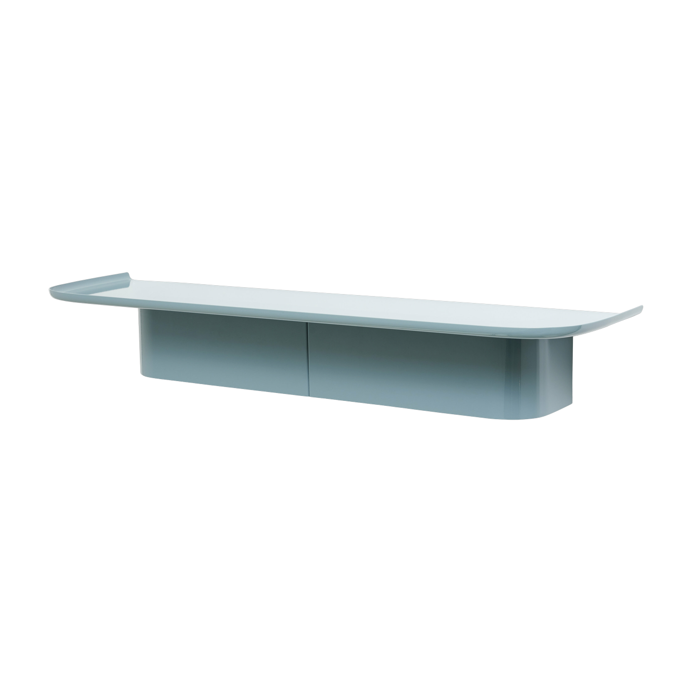Korpus Ocean Blue Aluminum Wall Shelf L - HAY