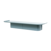Korpus scaffale da parete in alluminio blu oceano L - HAY