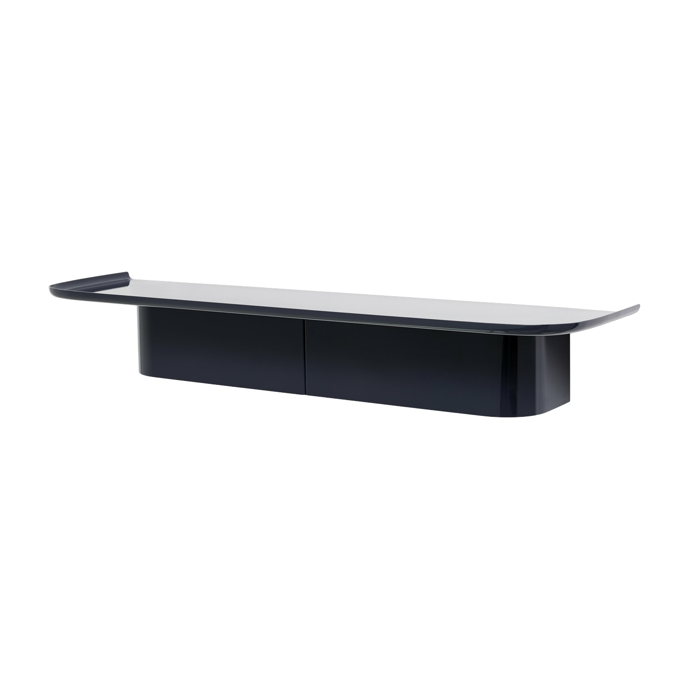 Korpus midnight blue aluminum wall shelf - HAY