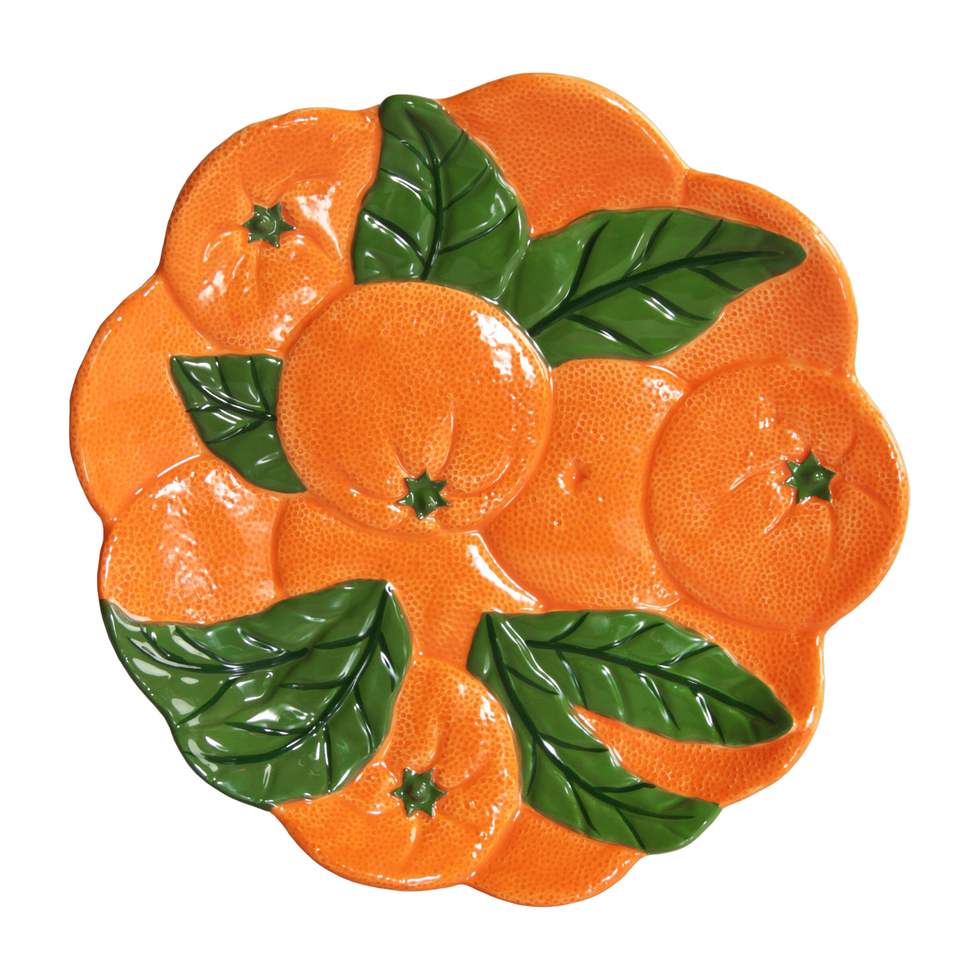 Plat en dolomite à motifs oranges - &Klevering