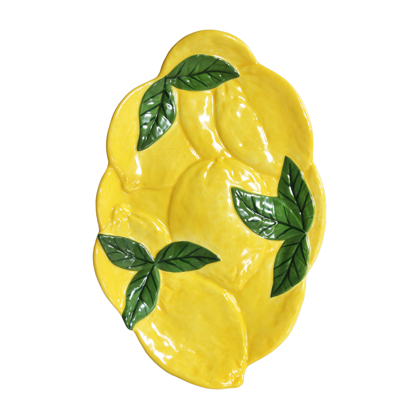 Plat en dolomite à motifs citrons - &Klevering