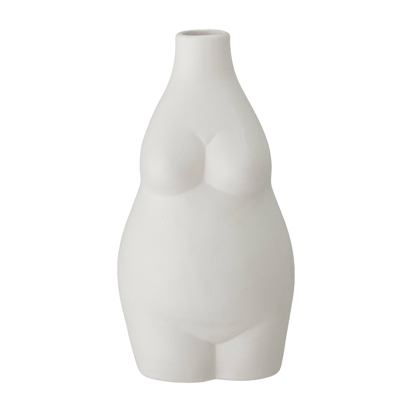 Elora Vase Weiá Steingut - Bloomingville
