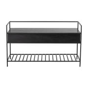 Bench Abelone Black Mango - Bloomingville