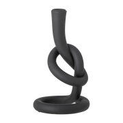 Flikka Candle Holder Black Polyresin - Bloomingville