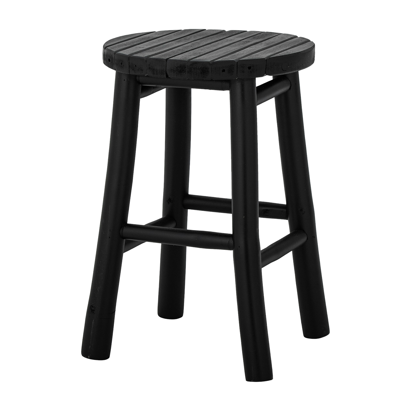 Bilbo Stool Black Bamboo - Bloomingville