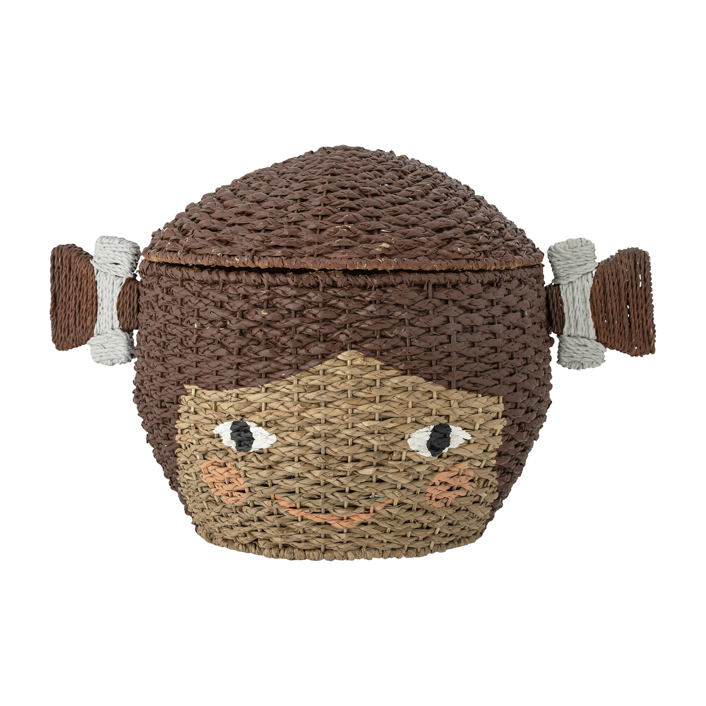 Lill Basket W/Lid Brown Bankuan Grass - Bloomingville Mini