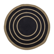 Lune Rug Black Seagrass - Bloomingville