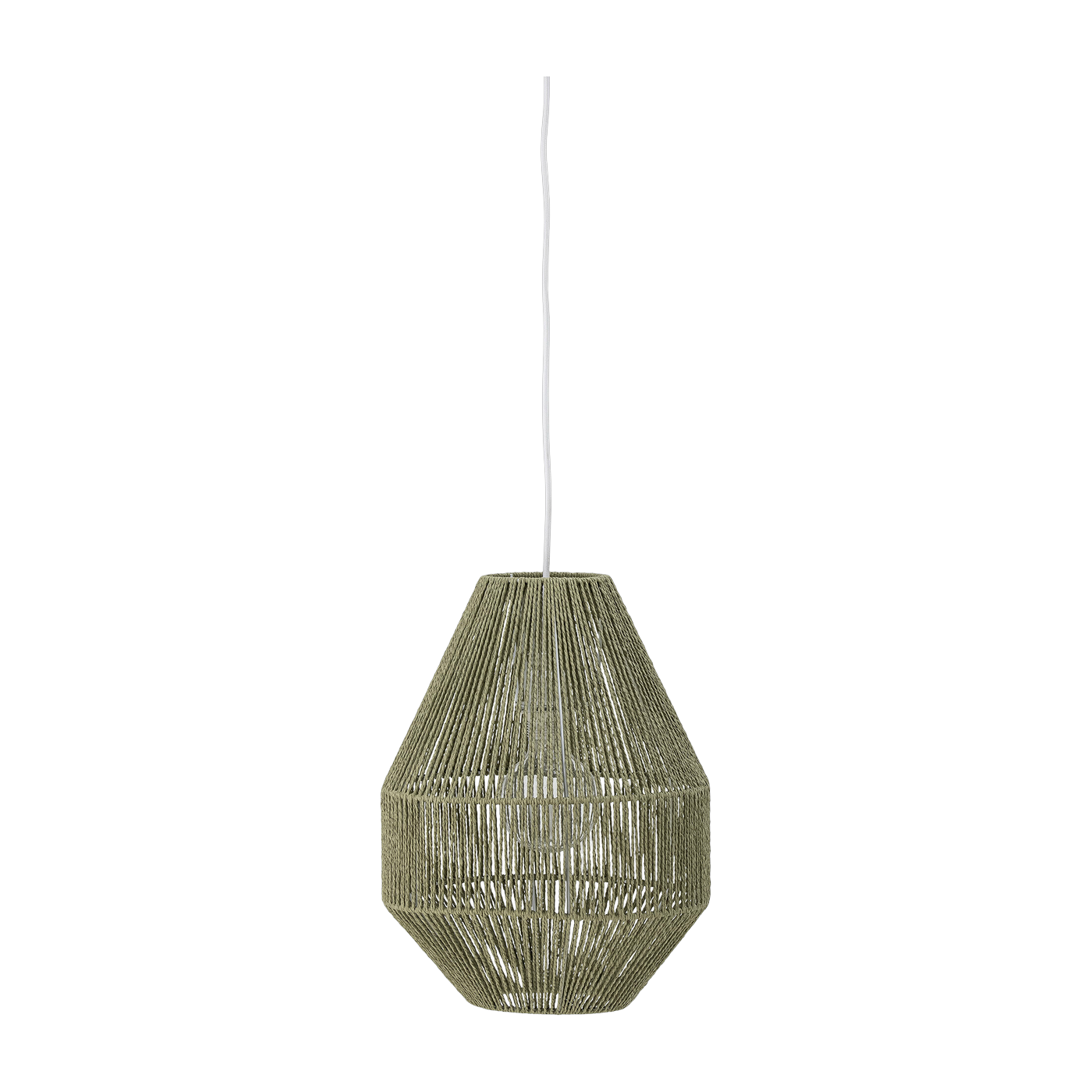 Sacco Pendant Lampada Verde Paper - Bloomingville