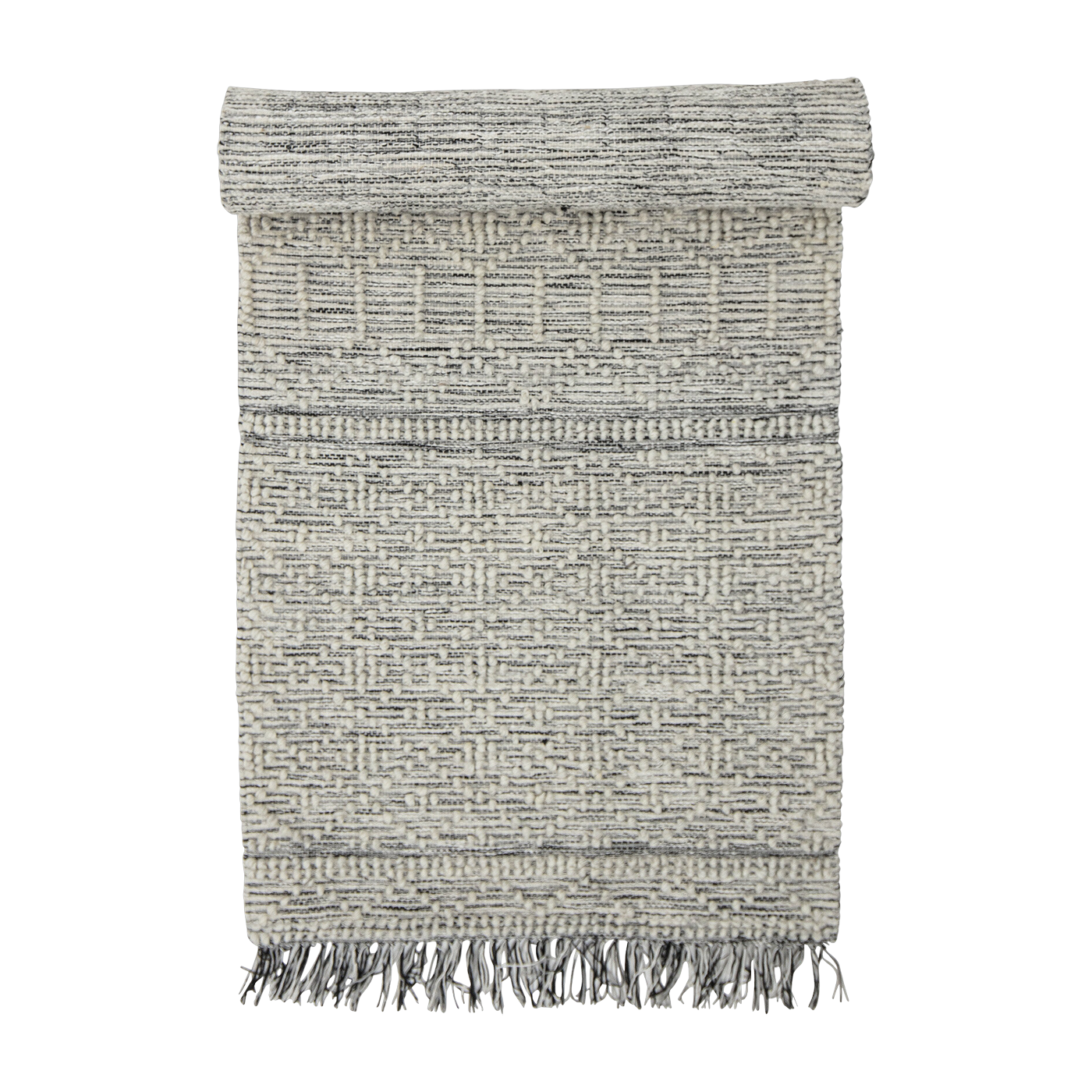 Alfombra gris larga Maisy - Bloomingville