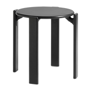 Black beech wood stool Rey - HAY
