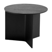 Tisch base ronde aus schwarzer Eiche Slit - -. HAY