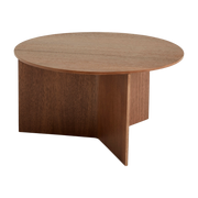 Tavolo base ronde in noce XL Slit - HAY