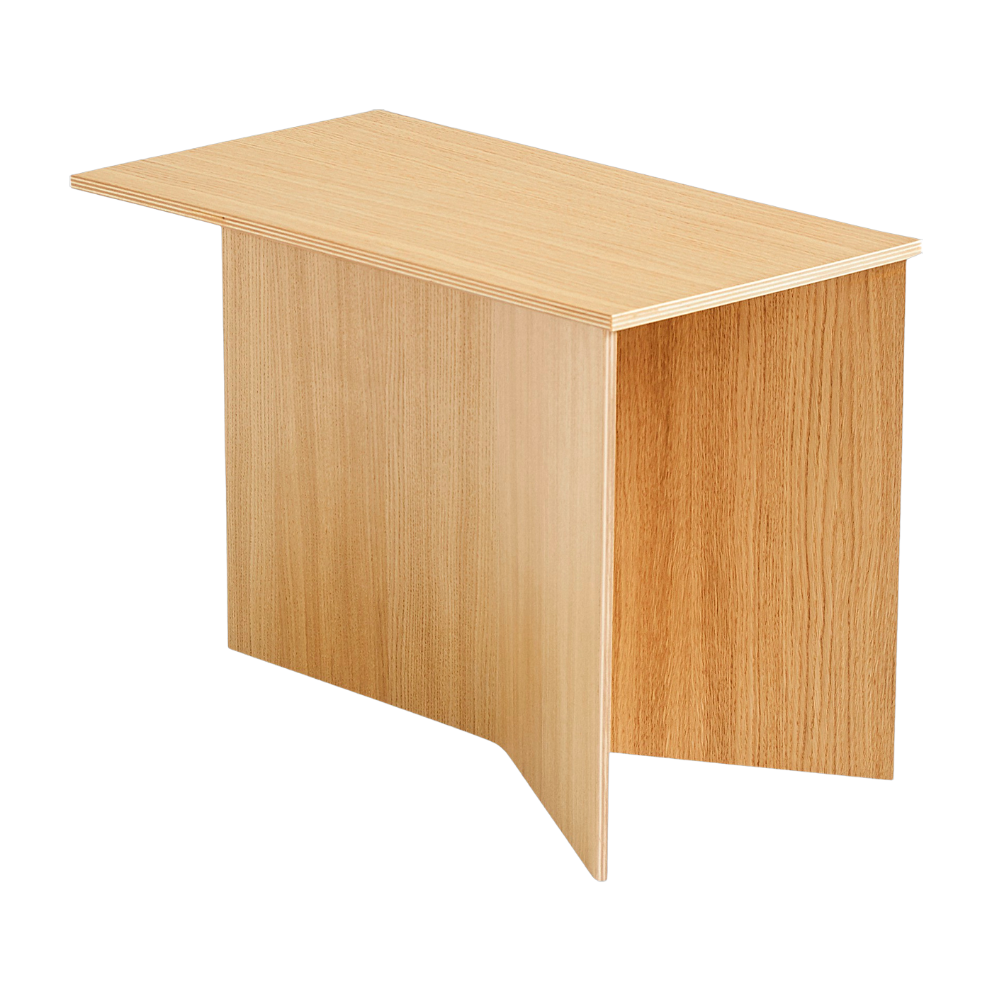 Tavolino oblong in rovere naturale Slit - HAY