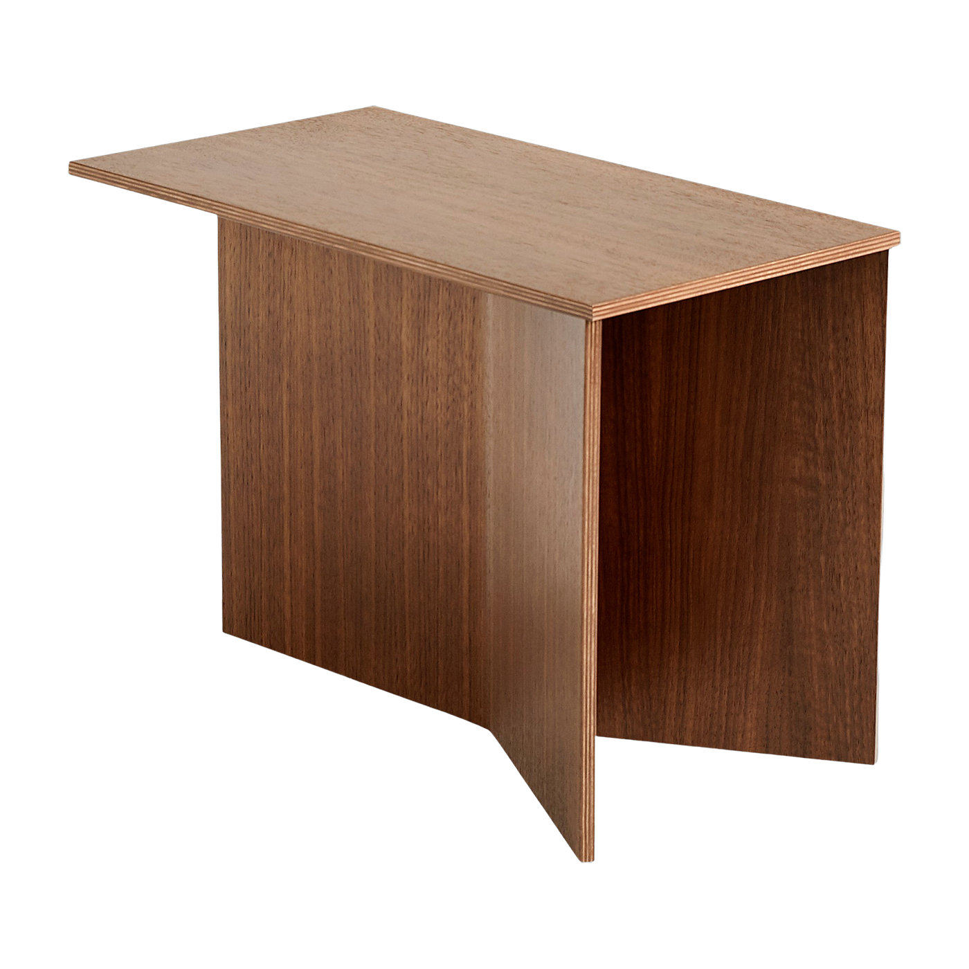 Couchtisch oblong aus Walnussholz Slit - -. HAY