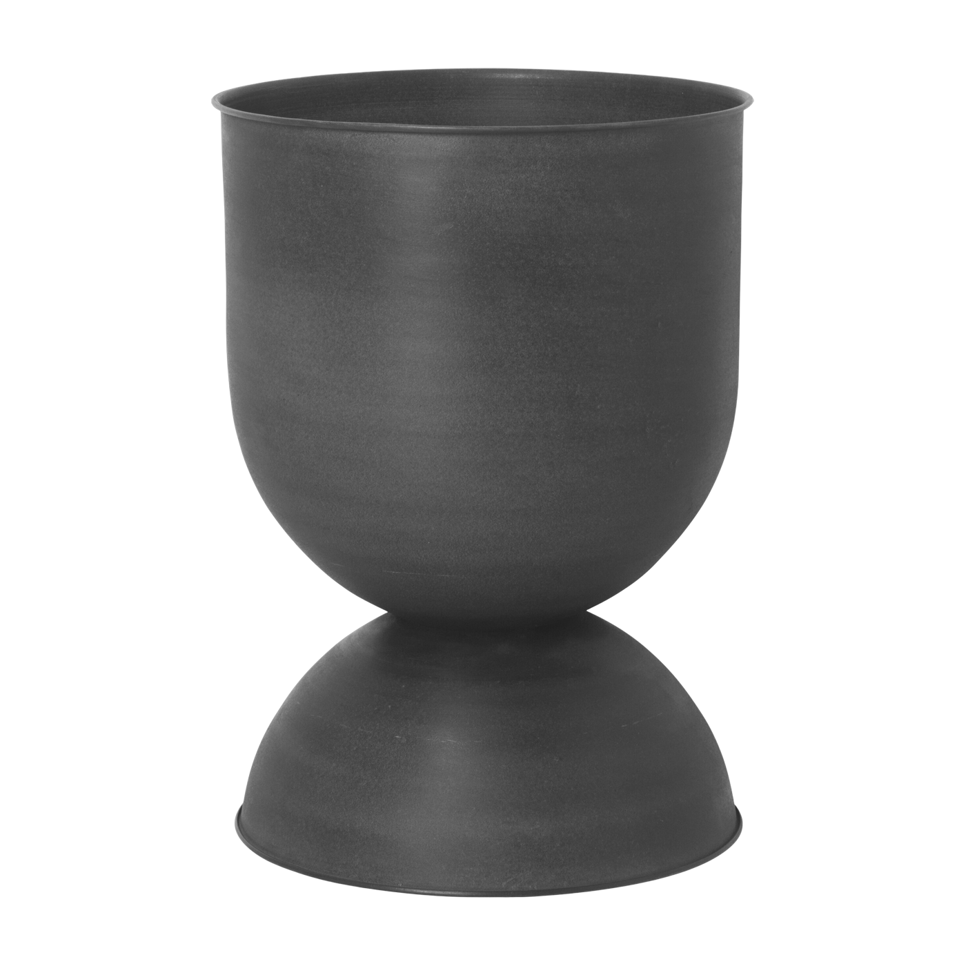 Pot de fleur réversible en fer noir M Hourglass - Ferm Living