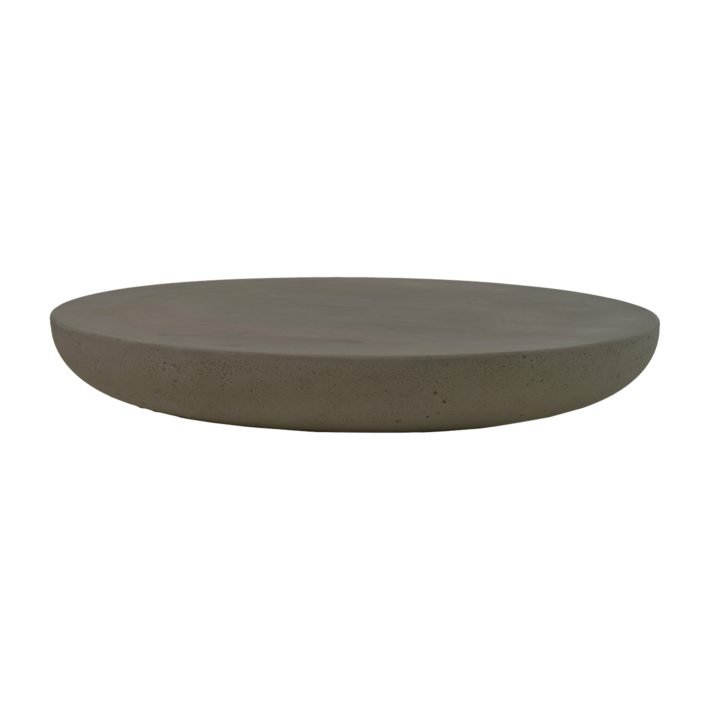 Mesa ronde en hormigón encerado antracita 100 x 15 cm Olo - Mogg