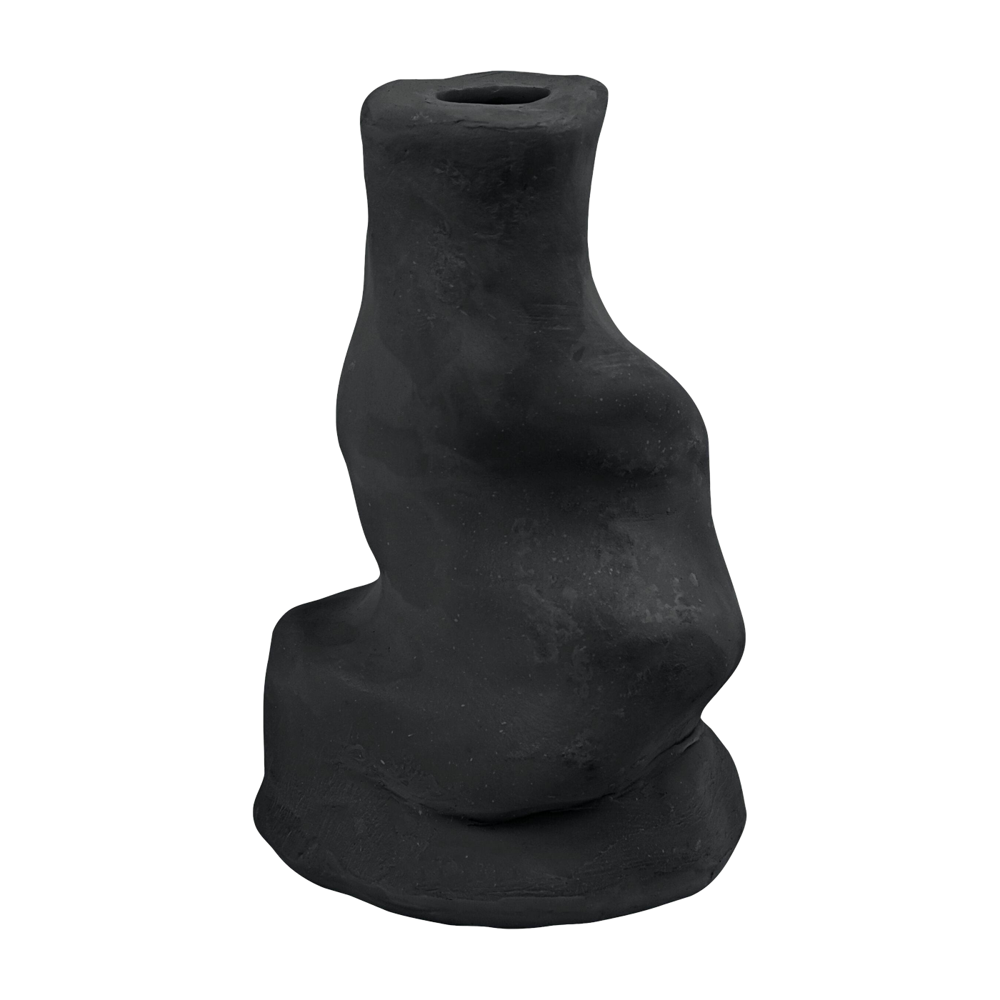 Portacandele organico nero 10 cm Art Piece - Mette Ditmer