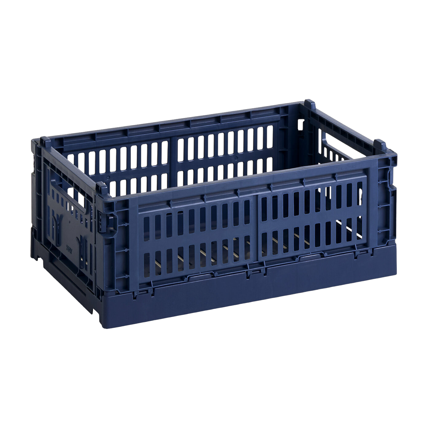 Panier en matière recyclée bleu marine S Colour Crate - HAY